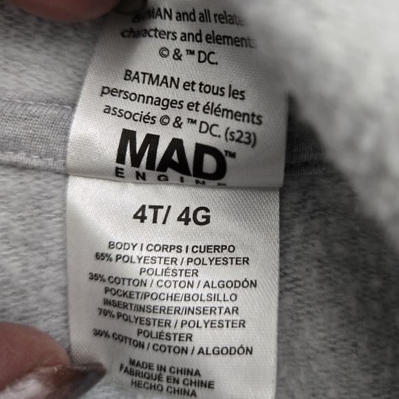 Batman Boy's Jogging Suit Set Size 4T - Picture 6 of 6